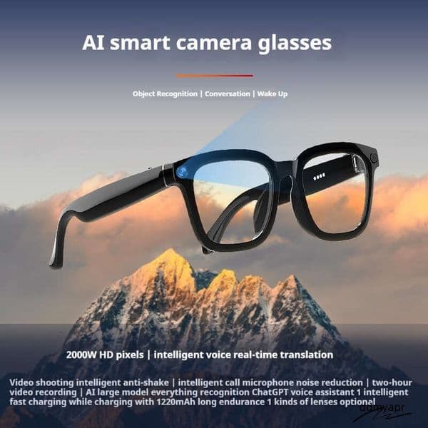 Designer Sunglasses Ai Smart Glasses Outdoor Photography Antishake Video Recording Object Recognition Voice Call Translation Noise Reduction Ddmyhome Ddmyhome