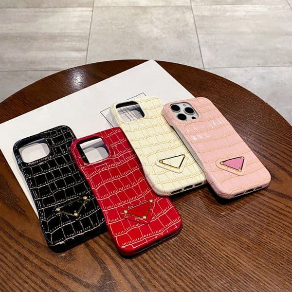 Fashion Crocodile Pattern Phone Case for iPhone 16 15 14/15Pro/16Pro Max/hard Pc Leather Shockproof Cover Case for iPhone 15 Pro Max