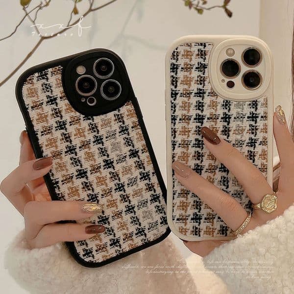 Style Phone Phone Case Pro Knitted Houndstooth Compatible R251211