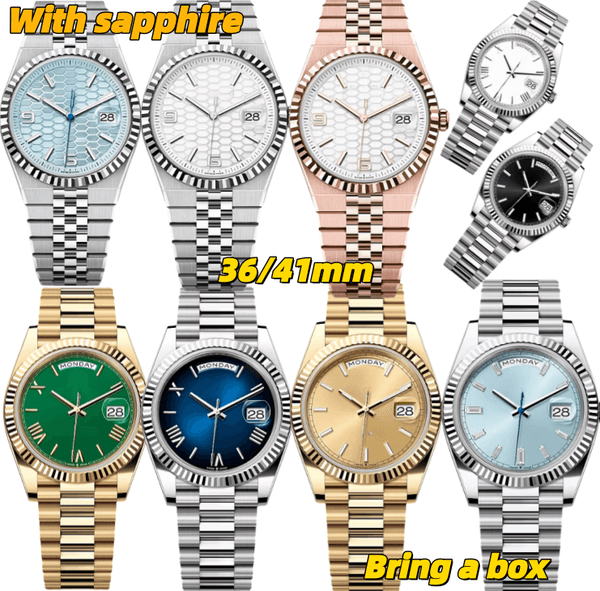Watch Man Designer Top Women's/Men's Mechanical Watch/36/41Mm, 904L high quality Stainless Steel Strap With Luminous/Sapphire/Waterproof Dial, 2813 Fashion Cla