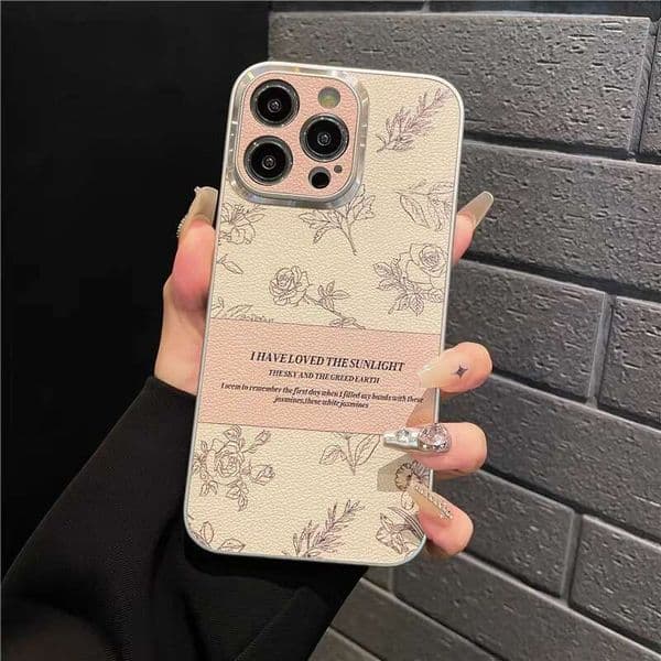 DHgargets Metal Ring Camellia Compatible with iPhone 16 Max Case 15 Apple 13 New 14 Pro Shockproof X for Women