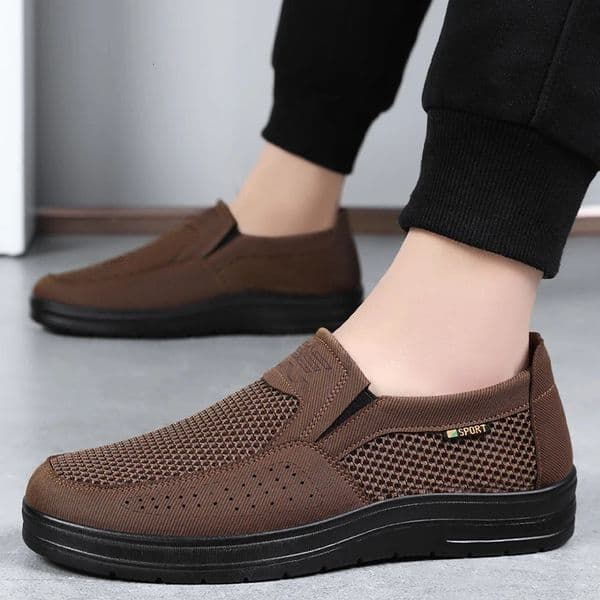 mens shoescasual sneakersmens summer shoesCasual Shoes Hollow Mesh Breathable shoes clearance 250906BJ