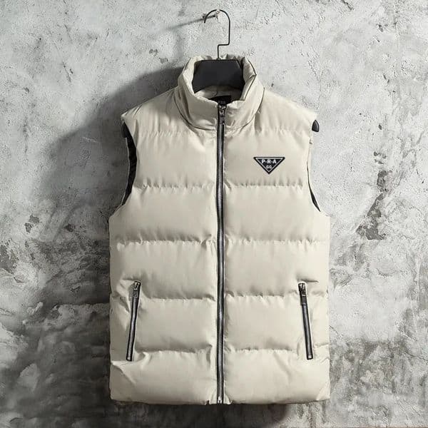 Designer Puffer Cotton Vest Jacket Brands Men's Zipper Vest Coats Fashion Casual Plus Size Men Winter Coat Sleeveless Vest Casual Men Down Cotton Warm Thicker Vest