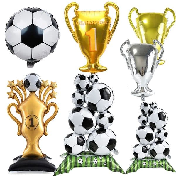 Standing Foil Balloon Kids Football Theme Birthday Party Baby Shower Decor Football Club Decor Supplies Boys Gifts 250906BJ