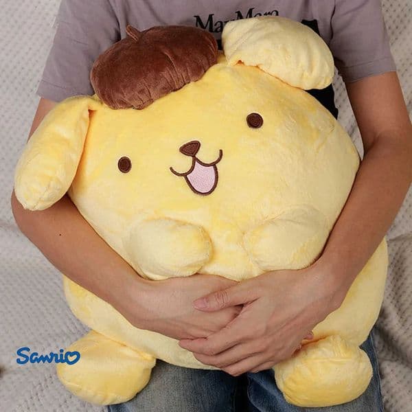Sanrio 4050cm Pompompurin Stuffed Plush Toys Big Size Lovely Pillow Gift Kids Super Soft Pom Purin Plushie Doll Room Decor H251111