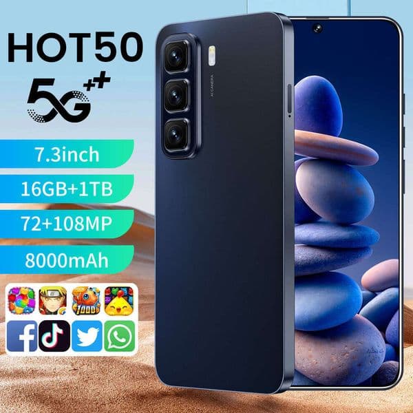 Ultra 7.3 Inch 5G 16GB+1TB Mobile Phones Unlocked Touch Play Screen cell phone Android Smartphone Camera HD