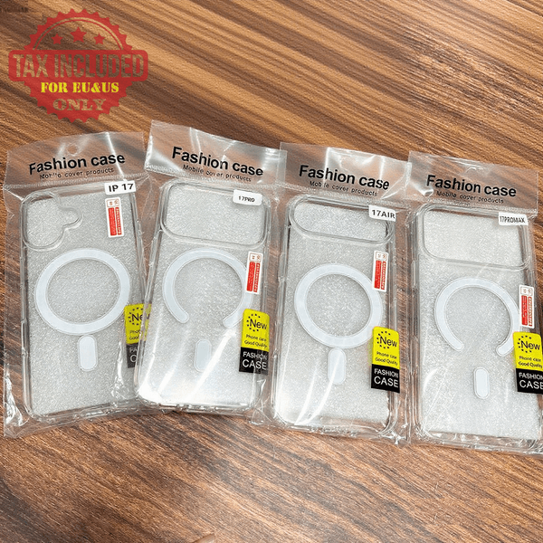 Transparent Phone Case for iPhone 17 Pro Max Case 16 15 14 Pro 17air crystal clear Magnetic Magsafe Case competiable with iPhone17 13 12 11 X Xr