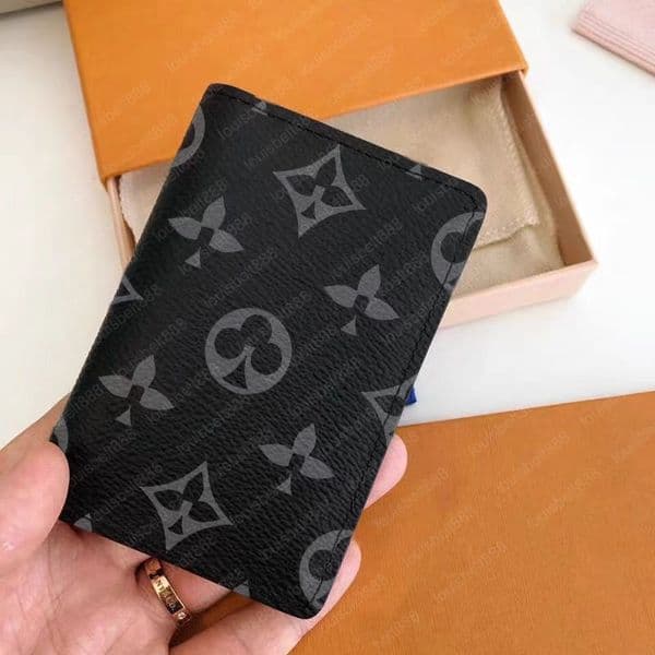 Designer Mens Wallet Leather Golf Wallet Slender Ski Wallet Coin Purse Key Pouch Passport Cover Card Holder TOP Quality with box