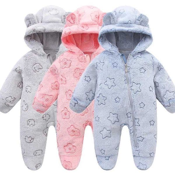 Soft Newborn Baby Clothes Flannel Autumn Winter Baby Boys Girls Jumpsuit Newborn Bodysuit Warm Rompers for Babies 012MXJ250908