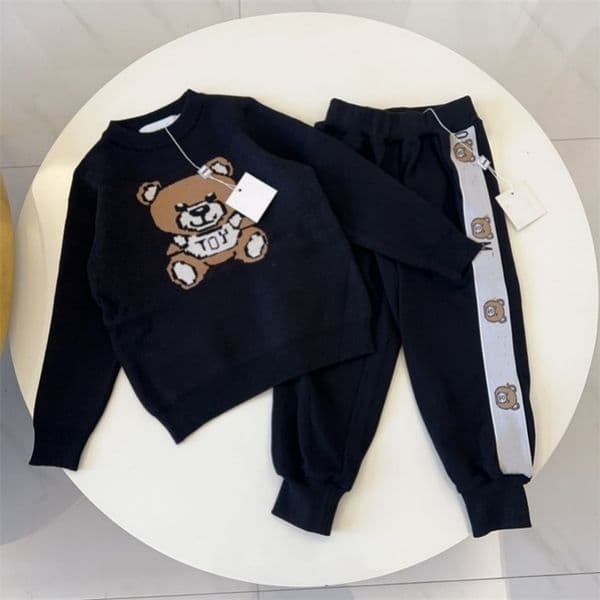 Luxury Boys & Kids Clothing Designer Children's clothing set Classic baby girl clothing set Fashion long-sleeved sweater set Size 90cm-150cm B21