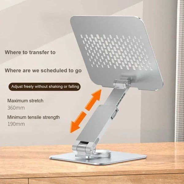 Standing Desk Laptop Stand Adjustable Aluminum Laptop Stand with 360degree Rotation Multifunctional Notebook Holder for TabletXJ250909