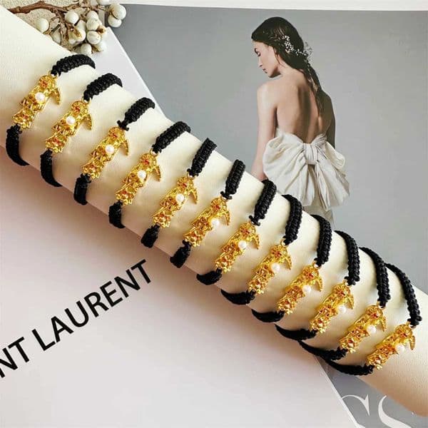 12PCS Holy Deaths Bracelet Rosary Style Collar de la Santa Muerte estilo Rosario The God of Death Prayer Bracelets ChristmasXJ250909