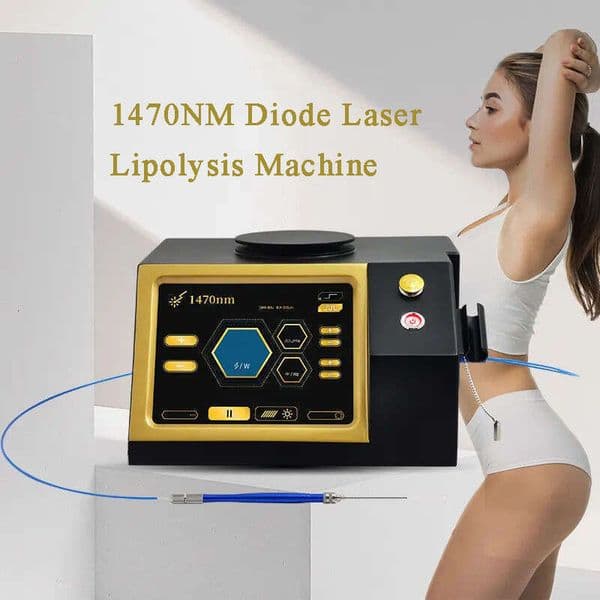 New Most Effective Lipolysis Liposuction 1470Nm Diode Laser Fat Cellulite Dissolving Body Slimming Laser Anti-Cellulite Face Tightening Weight Loss Devic