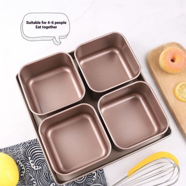 Raised and deepened square non-stick toast box cake mold baking pan square baking tool
