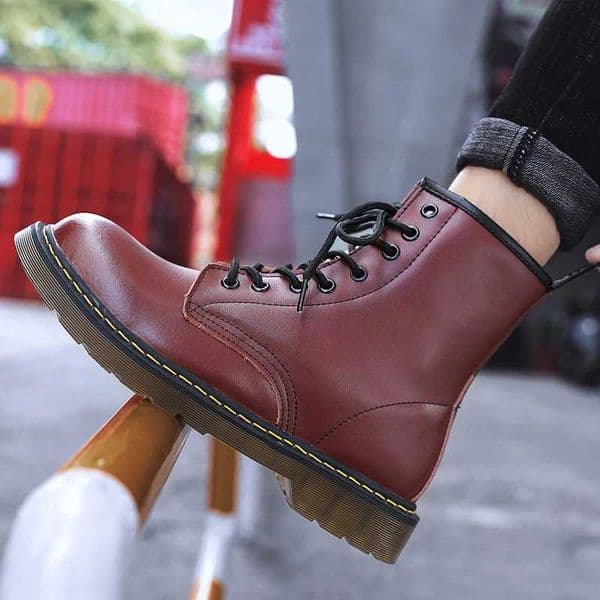 Fi Mens Leather Boots Genuine Leather Shoes Outdoor Boots Motorcycle Boots Riding Boots Snow Boots Waterproof Work BootsXJ250909