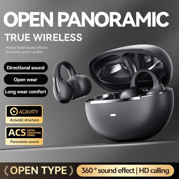 New Battery Life Wireless Good Sound Quality In-Ear Clip-On Comfortable for Long Wear Bluetooth Earphones Private Model