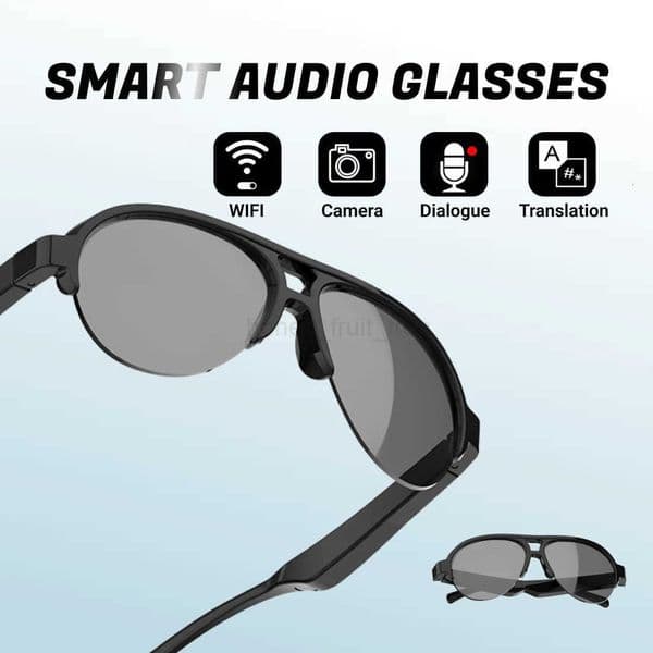 New F08 Smart Music Wireless Stereo Glasses Cycling Outdoor Sunglasses Eyepieces 2025 Men Waterproof Long Battery Life T250910