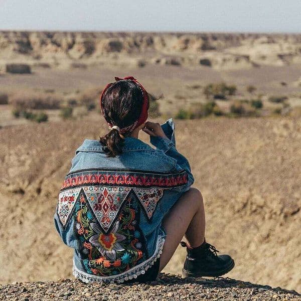 Designer Clothing 2025 Spring New Women Denim Boho Heavy Work Embroidery Beaded Sequins Vintage Long Sleeve Casual Jean Jacket Female Outerwear