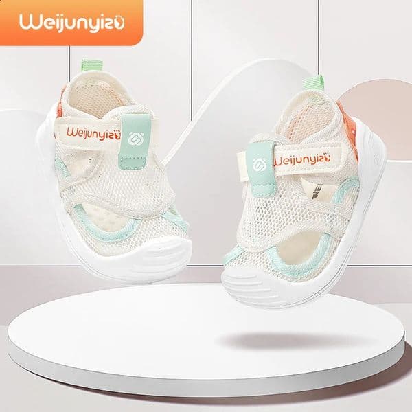 Baby walking shoes summer boy mesh shoe 13 year old girl sandals soft sole anti slip boy casual shoe lightweight baby shoes250910BJ