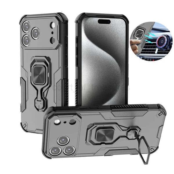 Armor Funda For iphone 17 Pro Max Case Camera Lens Protect Ring Holder Cover For iphone17 Air Shockproof Coque M250910