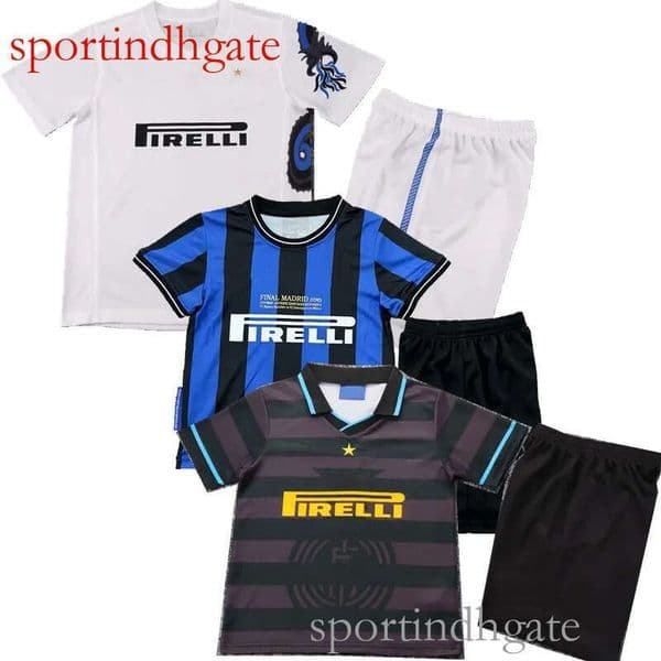 Retro classic 1997 98 2009 2010 11 Inter KIDS soccer jerseys S J.ZANETTI SNEIJDER MILITO MATERAZZI STANKOVIC CAMBIASSO RONALDO Boys girls sets football shirt
