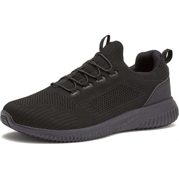 Anchor SR Mesh Slip-On Black Suitable for Men, Waterproof and Restaurant Catering Service Sneakers - Medium or Wide Comfortable Non-Slip Work Shoes, Men's