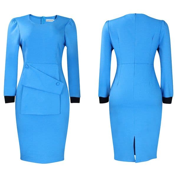 (492) Fashionable women's clothing, elegant thong hip pencil skirt, OL dress