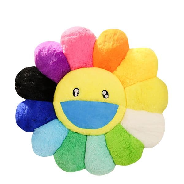 Home Textiles Internet celebrity rainbow sunflower doll cushion Plush toy office chair cushion Window mat Cushion decorations 40x40cm size