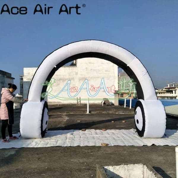 Large Inflatable Headphone Earphone Model Inflatable Outdoor Headset Arch For Advertising/Pop Music Event Decoration
