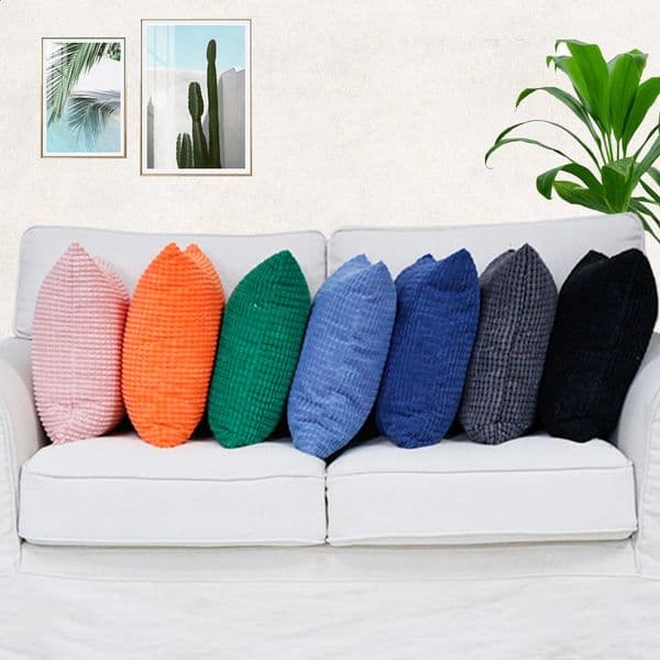 Customized corduroy corn grain fabric cushion cover 40455055606570cm largesized home decoration sofa pillowcase 250909