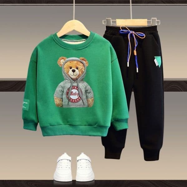 Designer suits, fashionable brands, classic patterns, long-sleeved children's clothing, luxurious outdoor casual tops and pants, two-piece sets Size 90cm-160cm a25