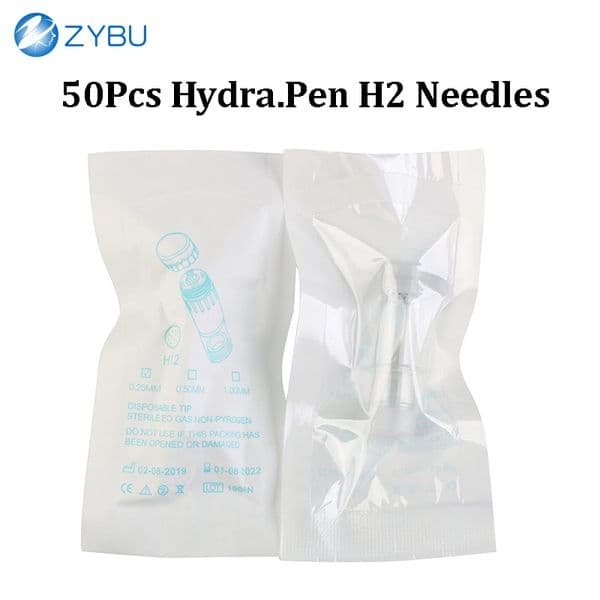 50pcs Original Hydra Pen H2 Needle Cartridges Hydrapen Accessories Consumables 12 Pins 0.25mm 0.5mm 1.0mm Needles Nano-HR Nano HS Replacement Mesotherapy Tips