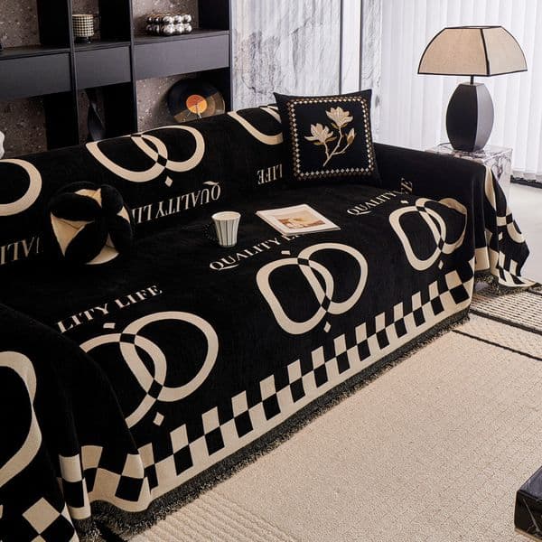 Designer Blanket Non-Slip Sectional Covers Luxury L Shape Cat-Scratch Slipcover for Furniture Bed Couch Sofa Large Size Custom size