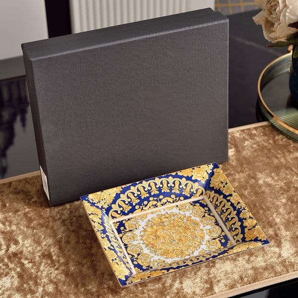Sophisticated European Bone China Jewelry Tray, Beautiful Design Rings, Earrings, And Necklaces, Ideal For Gift Giving, Vanity, Or Elegant Home Decor 0000