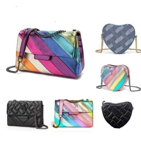 Kurtity Geigerity designer handbags Women Man heart Designer handbag rainbow s london eagle leather purse stripe Shoulder clutch tote shop crossbody free shipping