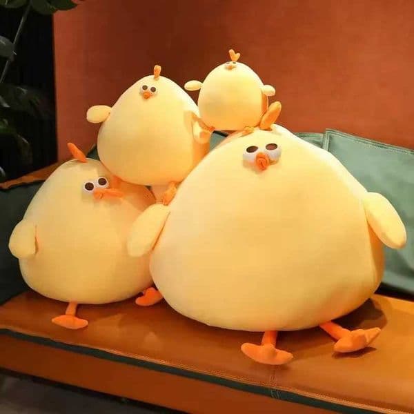 Funny Fat Chicken Plush Toys Pillow Soft Simulation Cute Plushie Dolls Neck Pillow Stuffed Animal For Boys Girls Festival Gifts Z250912