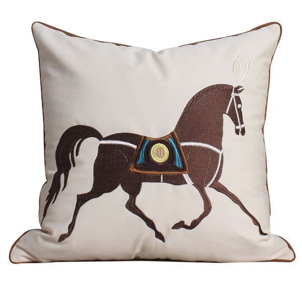 Modern Simple Embroidered Throw for Living Room Sofa Hotel Office Cushion Car Pillow