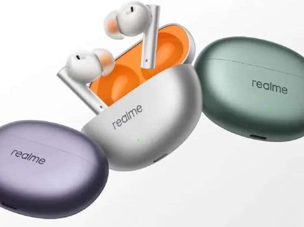 Original Realme Buds Air6 Earbuds 50Db Active Noise Cancelling Earphone Bluetooth 5.3 TWS Ip55 40H Play Time Hi-Res LHDC