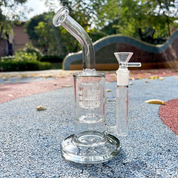 THICK 9inch Birdcage Filter Glass Bong Smoking Water Pipe Tobacco Bubbler With 14mm Bowl