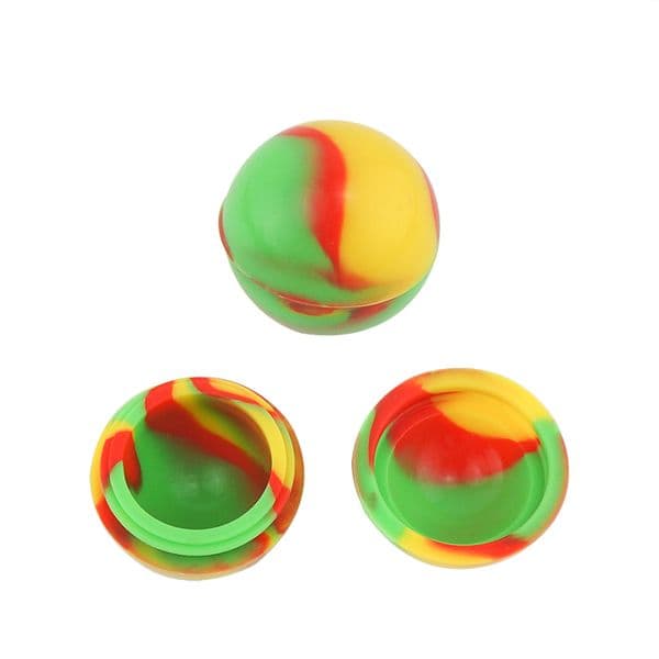6ML Silicone wax jar Containers, 0.2oz Cosmetic Storage Box, Oil Classification Jar Container, Containers For Smoking Pipes Wax