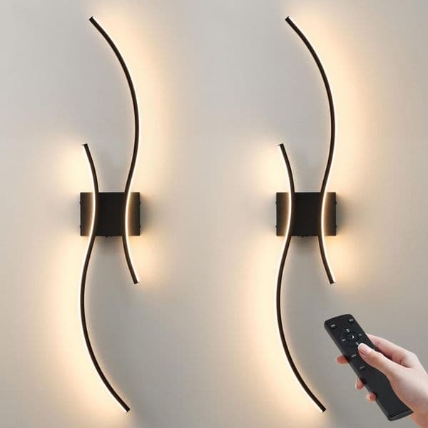 Indoor Black LED Wall Lamps Wall Lights For Bedroom Bedside Living Room Foyer Interior LED Wall Sconces Corridor AC85-265V