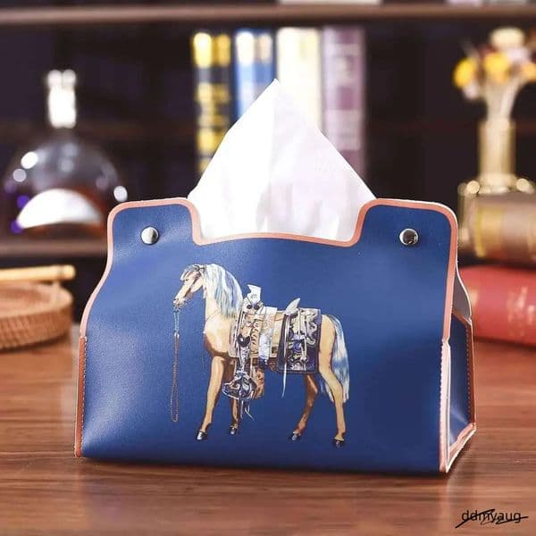 Retro Furniture Tissue Box PU Napkin Holder Desktop Bedroom Coffee Table Paper Drawer Leather Car Universal Organizer ddmyAug