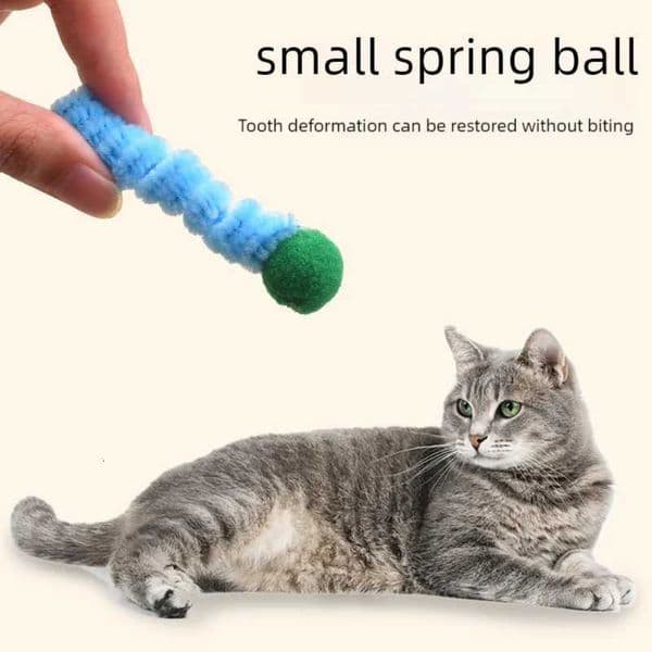 4piece Twisted Rod Hairball Cat Toy Interactive Random Color Essential for Cat Games X250913