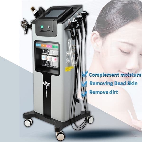 8 in 1 Hydra Beauty Salon Machine LED Technology Wholesale Price Deep Cleaning Microdermabrasion for Facial Skin Rejuvenation