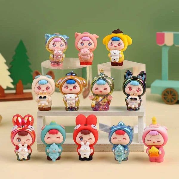 Hug Little Naughty Series Blind Box Q Version Cartoon Cute Fun Car Home Desktop Decoration Mysterious Gift Box Unboxing Surprise X250913