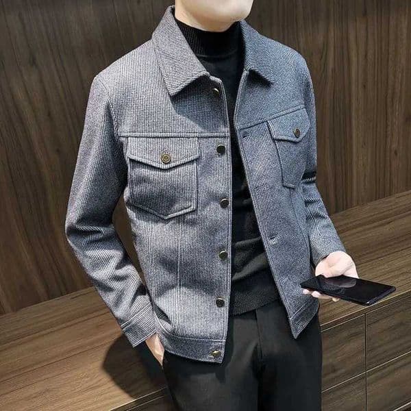 Mens Wool Blends Jackets Slim Fit Solid Color Short Male Coats Joker Luxury Designer Harajuku Korean Reviews Many Casual Cold Z250913
