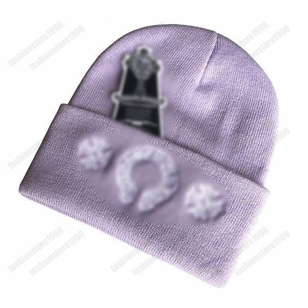Fashion designer Sanskrit jacquard knitted hat skullcap Embroidery