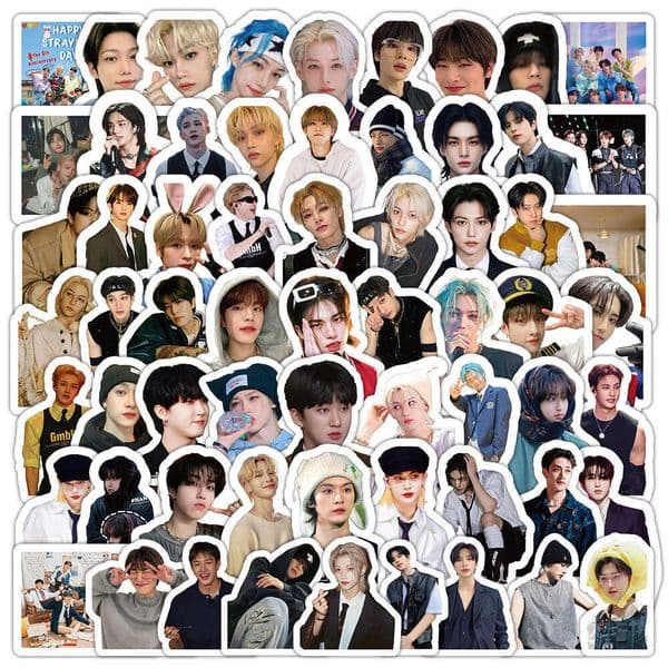 100 Stray Kids Ins Style High-Value Celebrity Creative DIY Journal Phone Skateboard Stickers