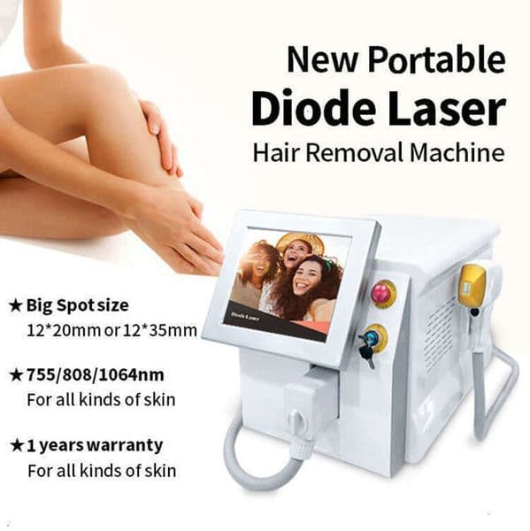 Hot White Desktop Hair Removal Diode Laser 2000W Power Painless Hair Remove Freezing Point System Cooling Painless Hair Remover For All Skin Tones