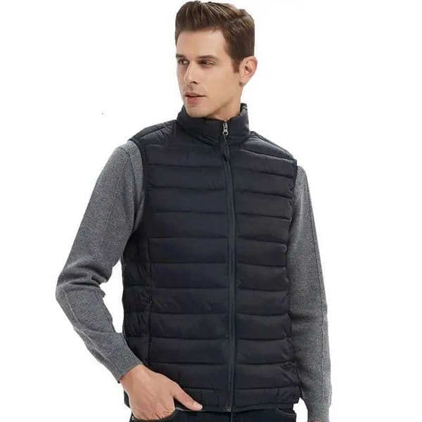 Men Sleeveless Vest Jackets Winter Fashion Male CottonPadded Vest Coats Men Stand Collar Warm Waistcoats Clothing W250915